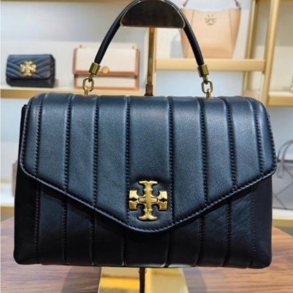 💯 Tory burch Kira quilted satchel top handle large - Picture 3 of 13